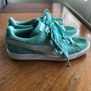 Puma suede classic sneakers sea foam green